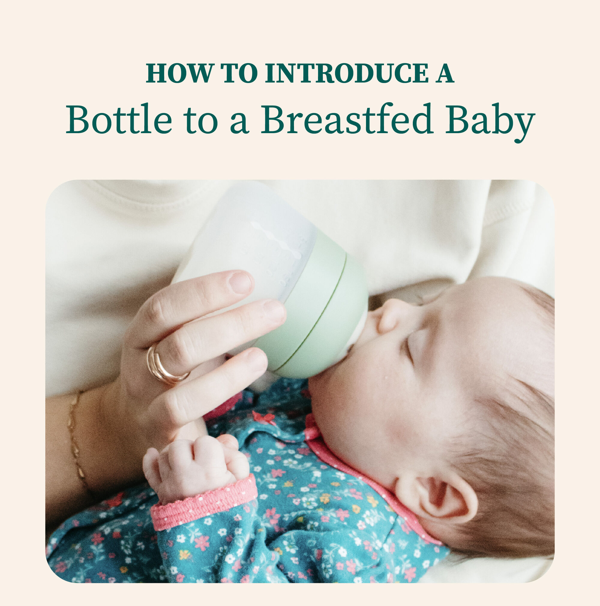 Introducing bottles for breastfed babies