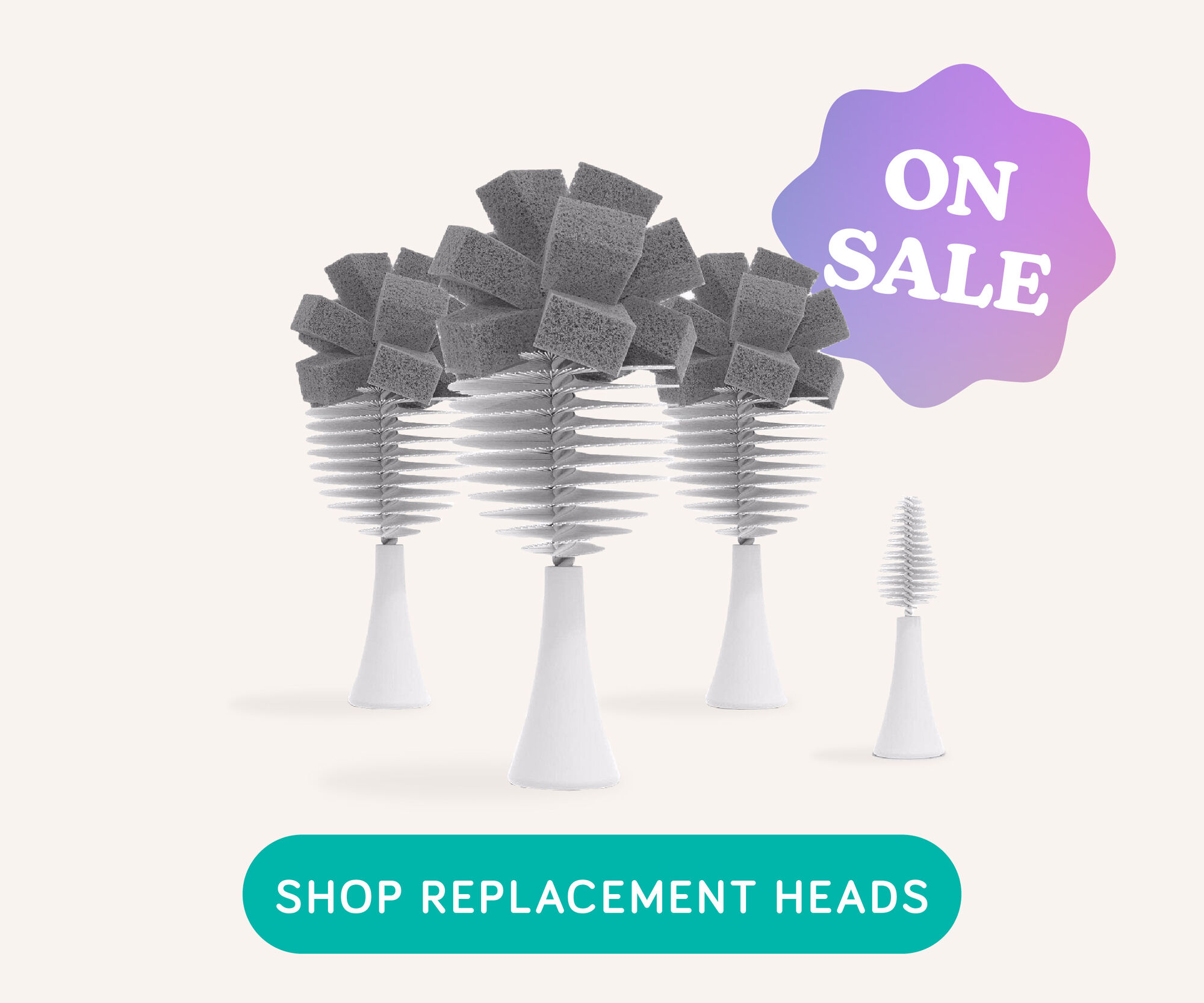 Shop gray replacement brush heads