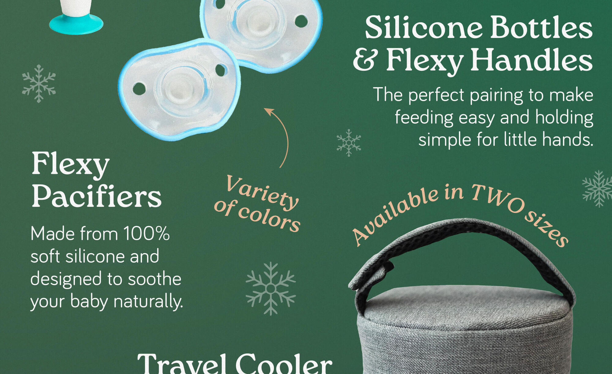 Shop all our December favorites like flexy silicone bottles and pacifiers.