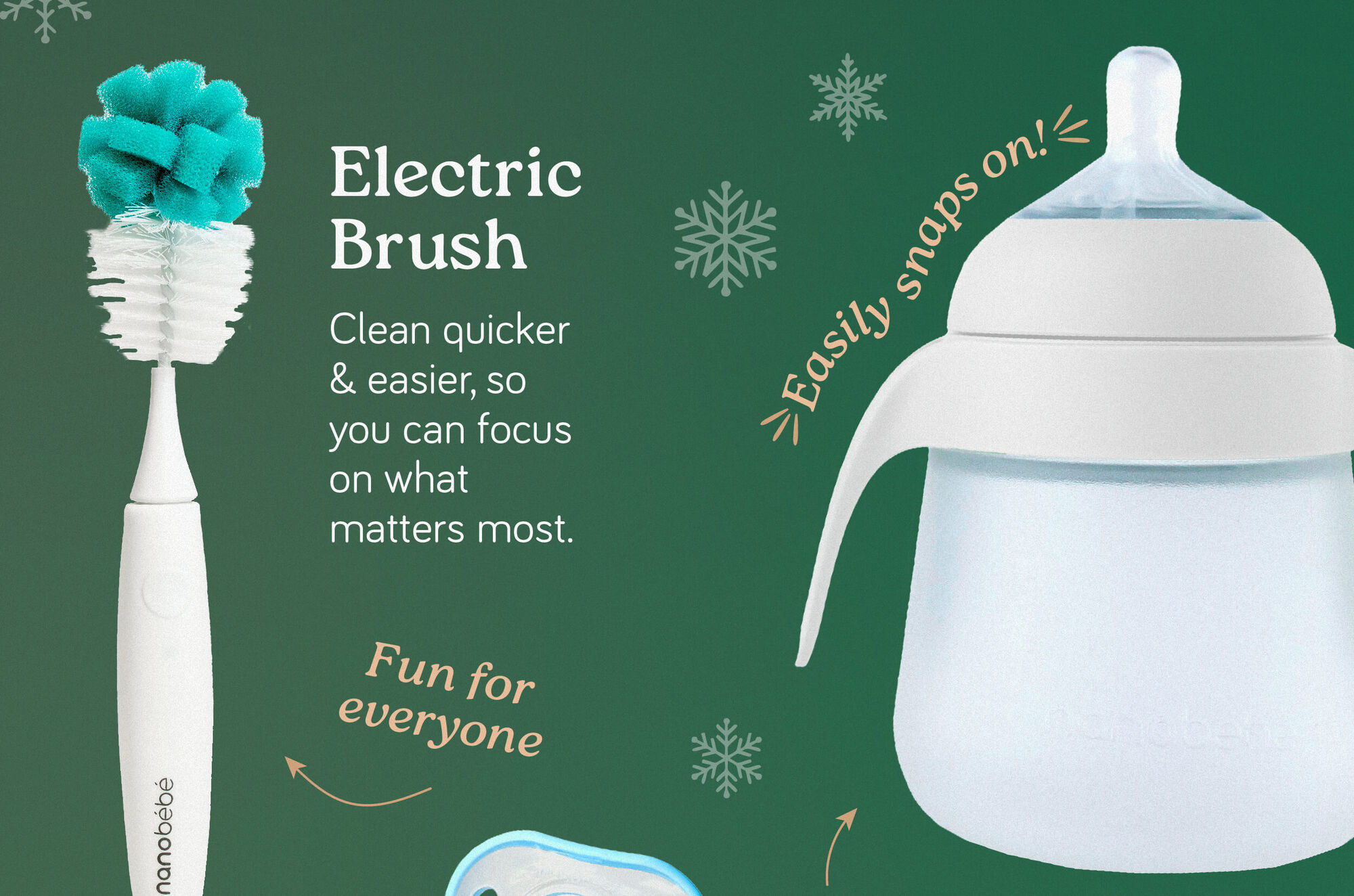 Electric Brush can clean quicker and easier so you can focus on what matters most